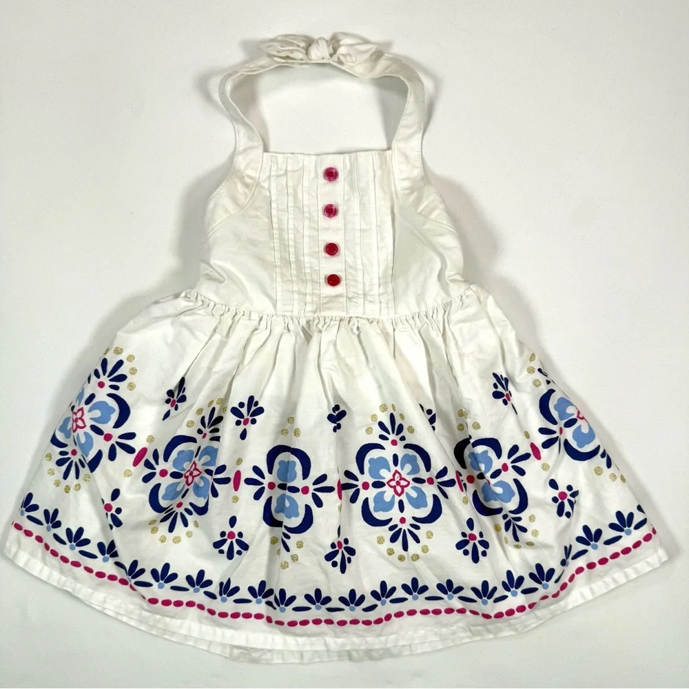 GYMBOREE Baby Girls' Desert Dreams Line Medallion Floral Halter Dress Size 6-12M